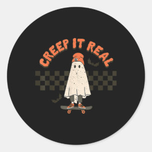 Adesivo Retro Halloween Cheira a Ghost Boy Fall Seaso