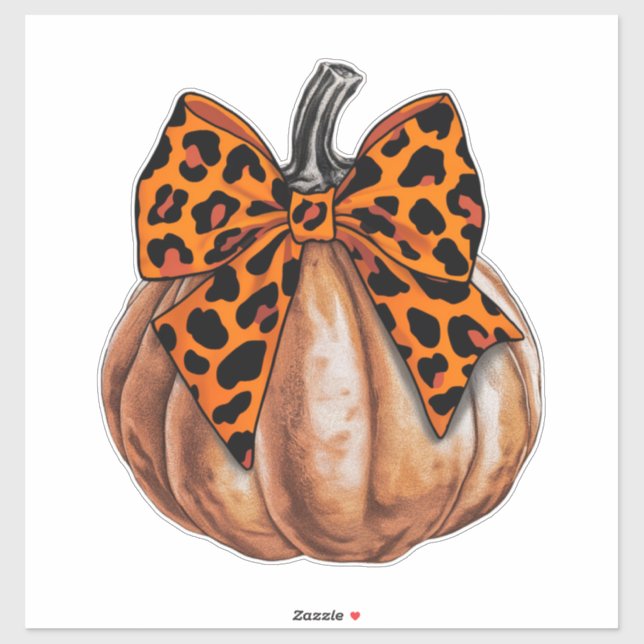 Adesivo Retro Halloween Coquette Laço Abóbora Sinistro Out (Folha)