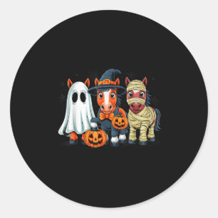 Adesivo Retro Horse Witch Y Halloween Pumpkin Men Ki