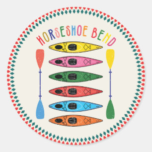 Adesivo Retro Horsfere Bend Kayaking