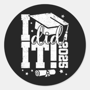 Adesivo Retro I It Graduation 2025 Formando Cl De 2025