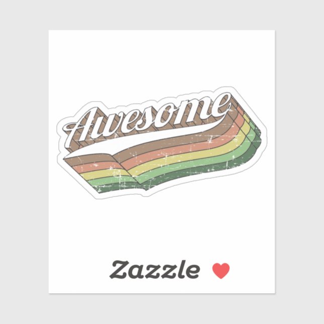 Adesivo Retro Incrível (Folha)