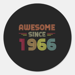 Adesivo Retro Incrível Desde 1966 56º Aniversário Bday Nas