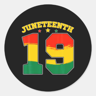 Adesivo retro juneteenth 19 afro-americano liberdade preto