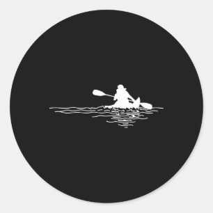 Adesivo Retro Kayak Boat Lover Canoagem Kayaking Paddling