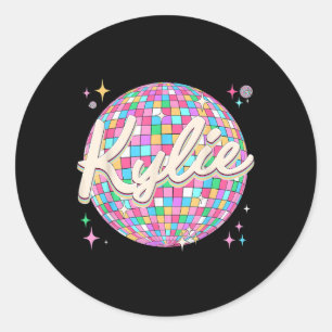 Adesivo Retro Kylie Nome I Love Kylie Personalizado D