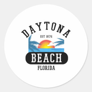 Adesivo Retro Legal Daytona Beach Mens Womens Florida Beac