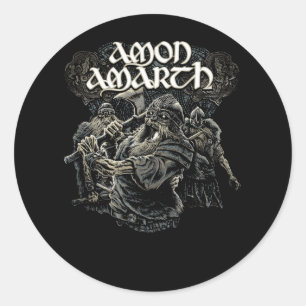Adesivo Retro Love Rock Amon Amarth Fan Art Design