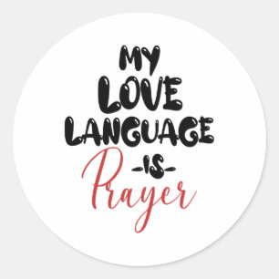 Adesivo Retro Minha Língua De Amor É Oração Jesus Christia