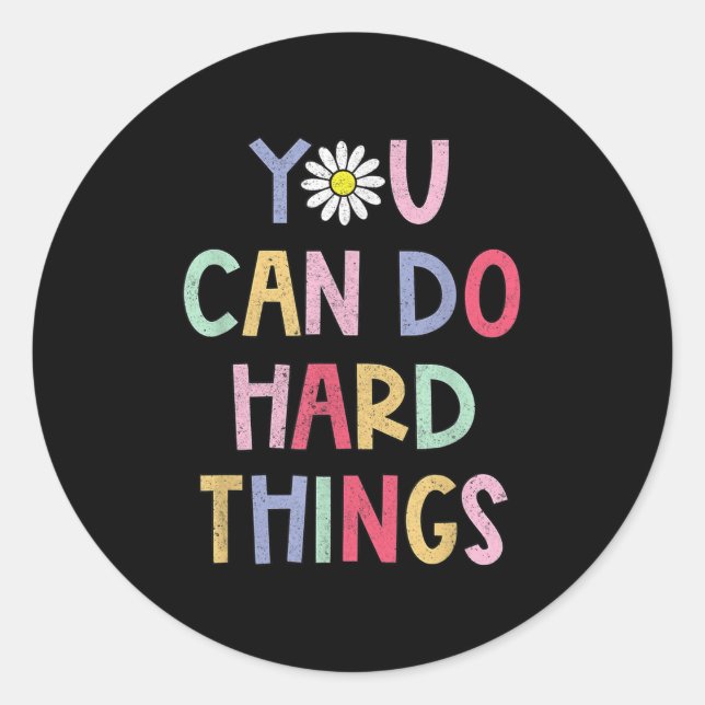 Adesivo Retro Motivational School Teacher Quote Men Women  (Frente)