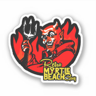 Adesivo Retro Myrtle Beach Devil