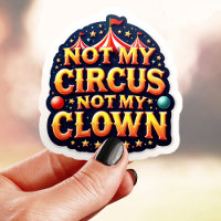 Retro Não É Meu Circo Palhaço