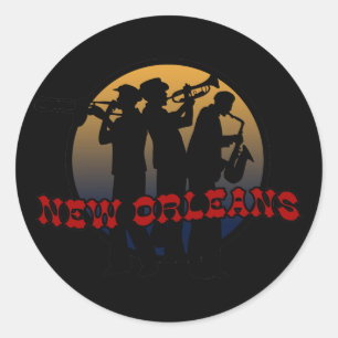 Adesivo Retro New Orleans Jazz
