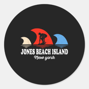 Adesivo Retro Nova York Jones Beach Island Surfboarding