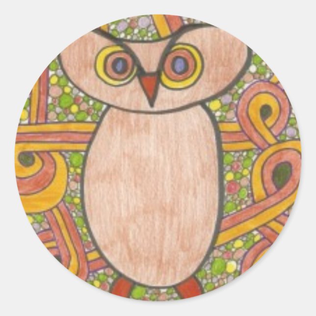 Adesivo Retro Owl (Frente)