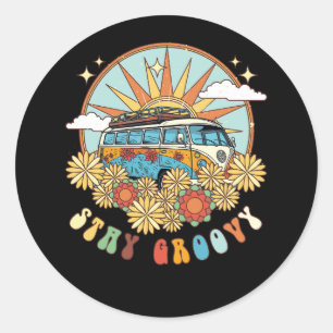 Adesivo Retro Permanência Groovy Preppy Summer Hippie 70s