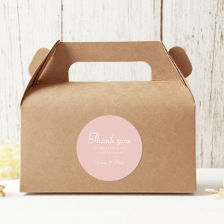 Adesivo Retro Pink And White Thank You Bakery