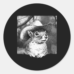 Adesivo Retro P'nut The Squirrel Amante de os animais Cute