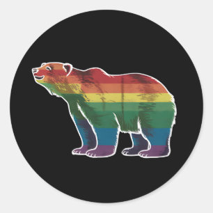 Adesivo Retro Polar Arco Arco-Íris Lésbica LGBT Orgulho ga