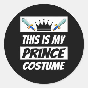 Adesivo Retro Prince Costume Diversão Halloween Costume Me
