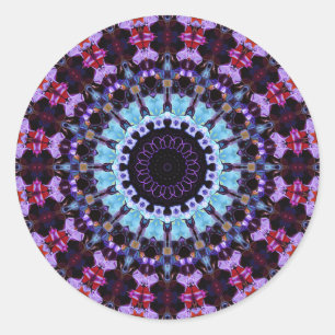 Adesivo Retro Psicélico Mandala Trippy Hippie Boho