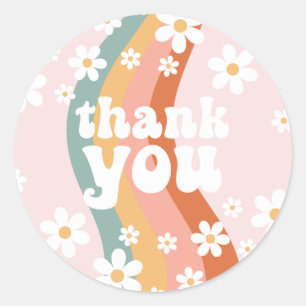 Adesivo Retro Rainbow Groovy One Daisy