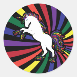 Adesivo Retro Rainbow Unicorn