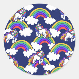 Adesivo Retro Rainbow Unicorns