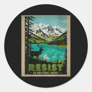 Adesivo Retro Resist Alt Us National Park Nps Service