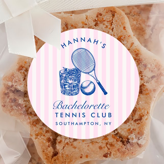 Adesivo Retro Rosa Último Balanço Antes do Tênis Ring Bach (Criador carregado)