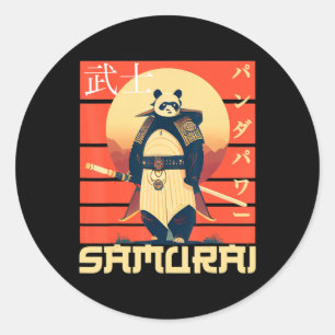 Adesivo Retro Samurai Panda