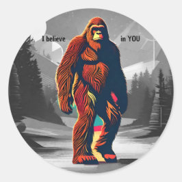 Adesivo Retro Sasquatch Misterioso Futuro Bigfoot