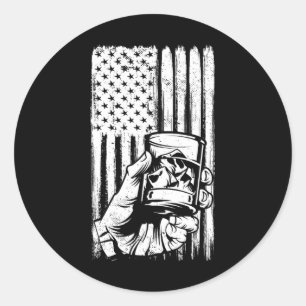 Adesivo Retro Scotch Bourbon Whisky 4 De Julho