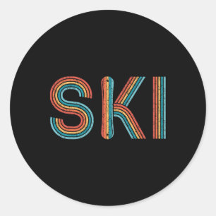 Adesivo Retro Ski Vintage 80s 90s Homens do Esportes de In