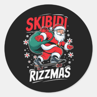 Adesivo Retro Skibidi Rizzmas Funny Santa Clause Skause B