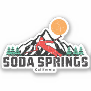 Adesivo Retro Soda Primavera Ski
