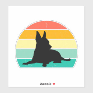 Adesivo Retro Sunset Chihuahua Sticker
