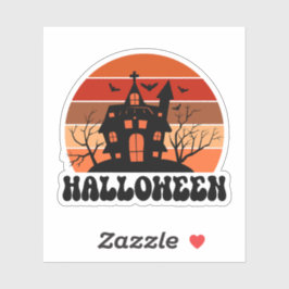 Adesivo Retro Sunset Halloween