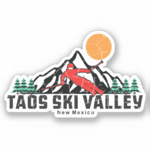 Adesivo Retro Taos Ski Valley