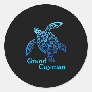 Adesivo Retro tartaruga marinha tribal ilhas grand cayman