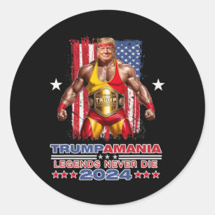 Adesivo Retro Trump Funny Luta Meme Trumpamania 2024
