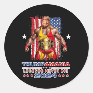 Adesivo Retro Trump Funny Luta Meme Trumpamania 2024