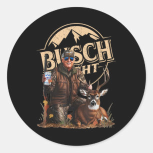 Adesivo Retro Trump Hunting Deer Funny Bebendo Beer Hunti