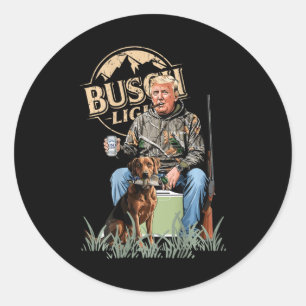 Adesivo Retro Trump Hunting Deer Funny Bebendo Beer Hunti