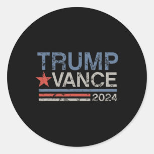 Adesivo Retro Trump Vance Listra Trump Jd Vance