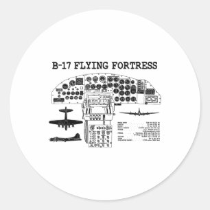 Adesivo Retro Usa Wwii B- 17 Pit Usa Warplane B17 Voando F