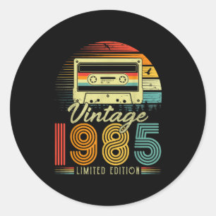 Adesivo Retro Vintage 1985 Edição Limitada 41 Anos Bi