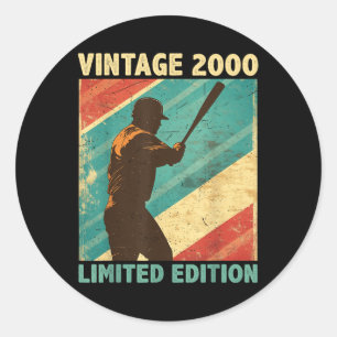 Adesivo Retro Vintage 2000 Baseball Lover Limited Edition