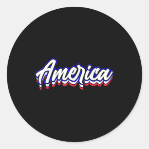 Adesivo Retro Vintage America Usa Flag Memorial Day Vetera