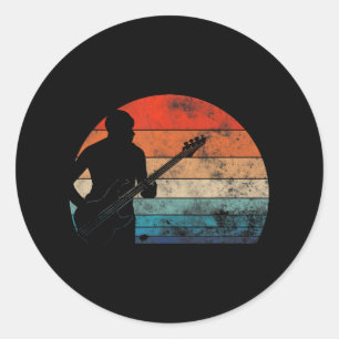 Adesivo Retro Vintage Bass Clef